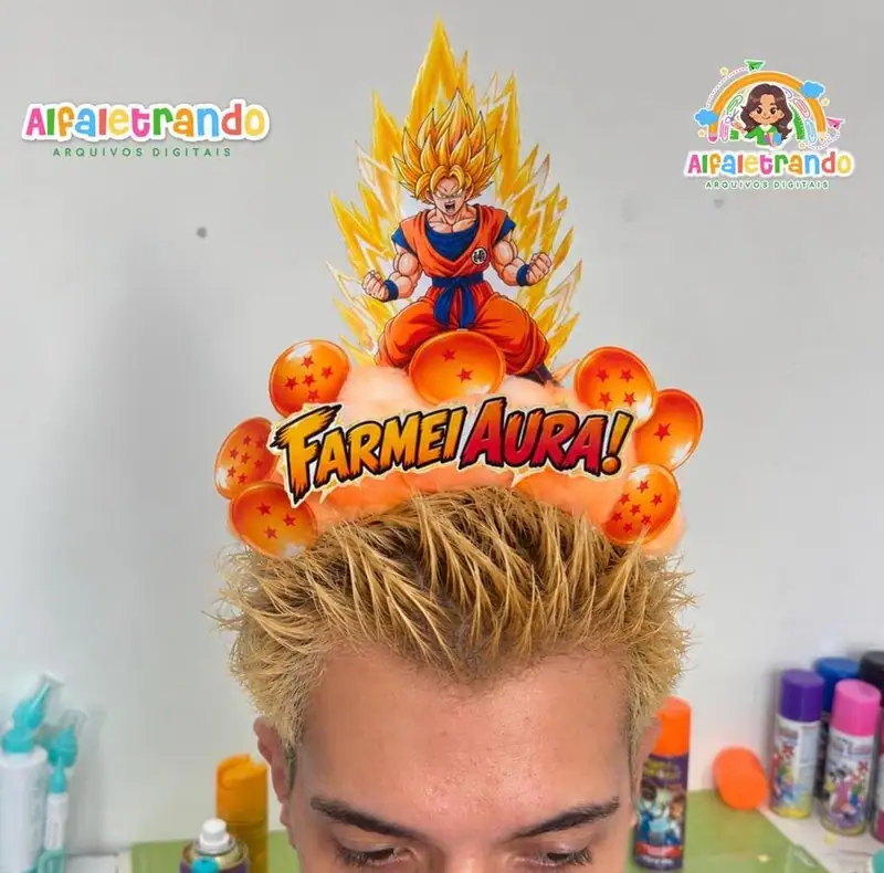Cabelo Maluco – Farmei Aura (Goku)