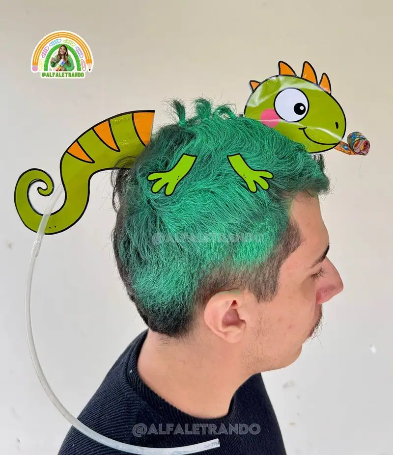 Cabelo maluco iguana
