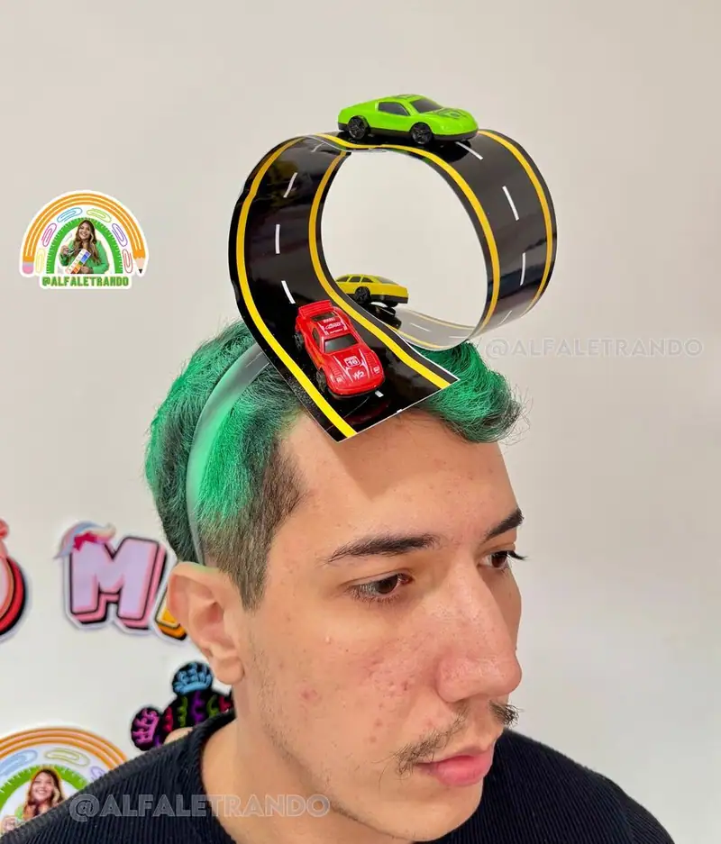 Cabelo maluco Pista de carros