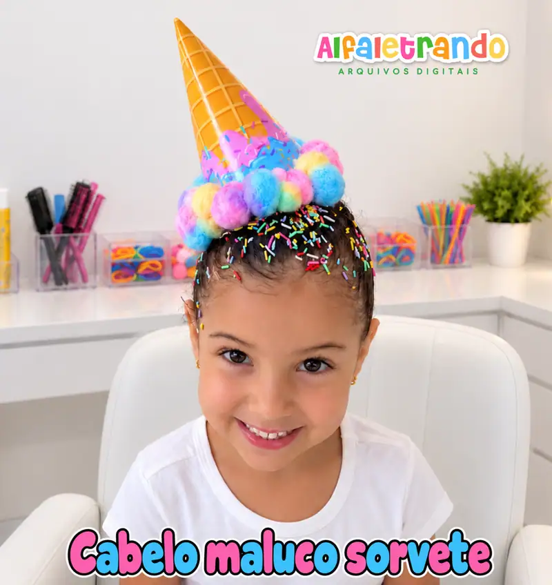 Cabelo maluco Sorvete