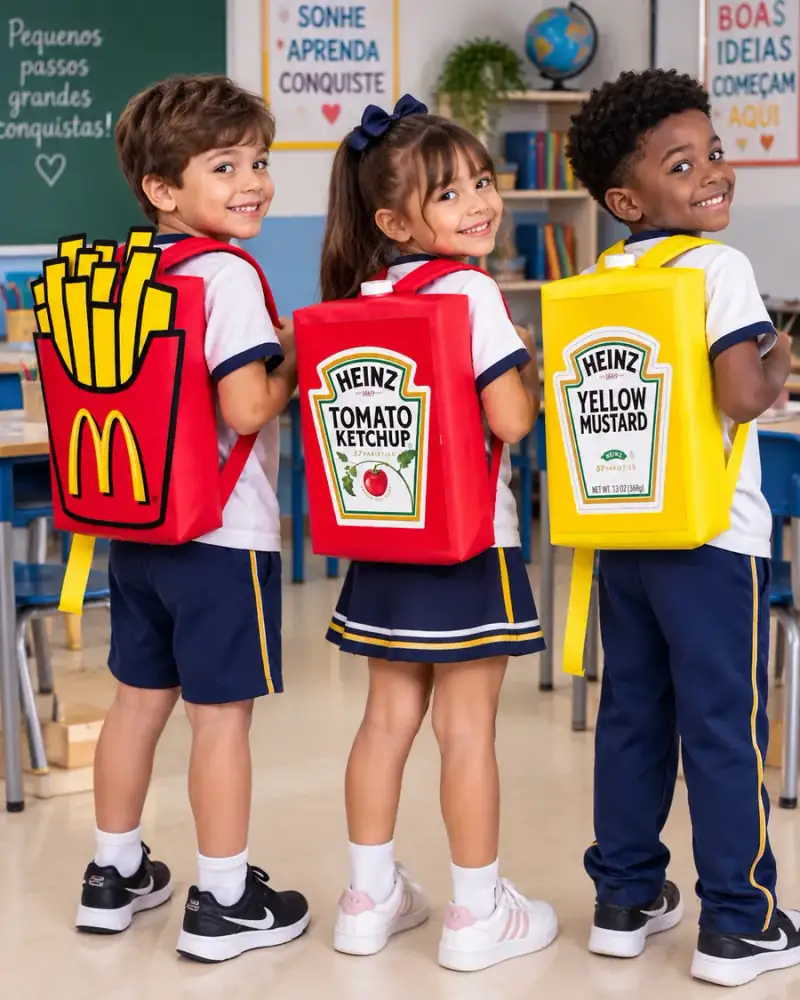 COMBO MOCHILAS MALUCAS FAST FOOD