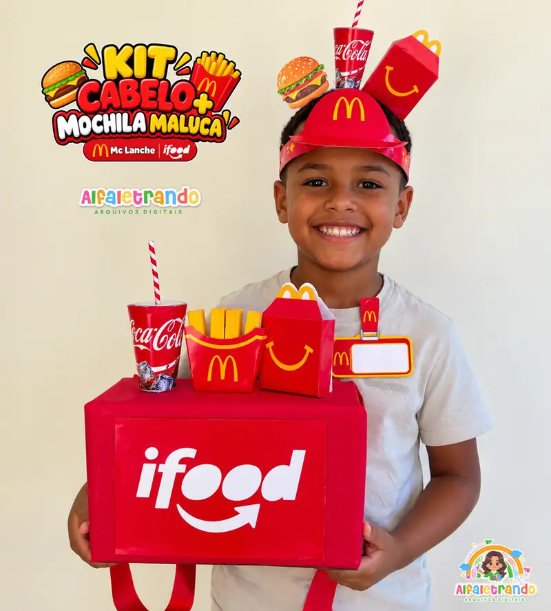 Kit Cabelo Maluco + Mochila Maluca – Mc Lanche iFood