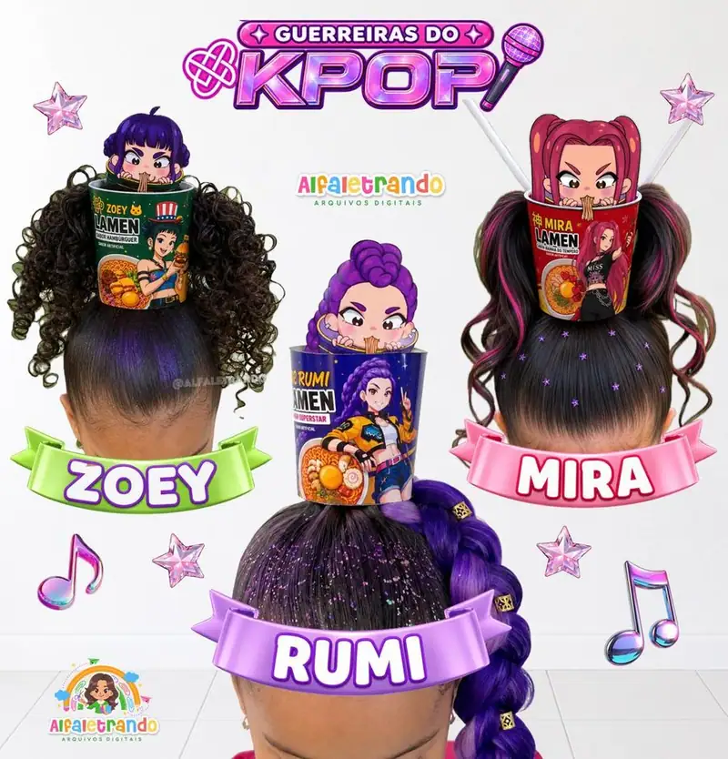Kit Cabelos Malucos – Guerreiras do K-pop