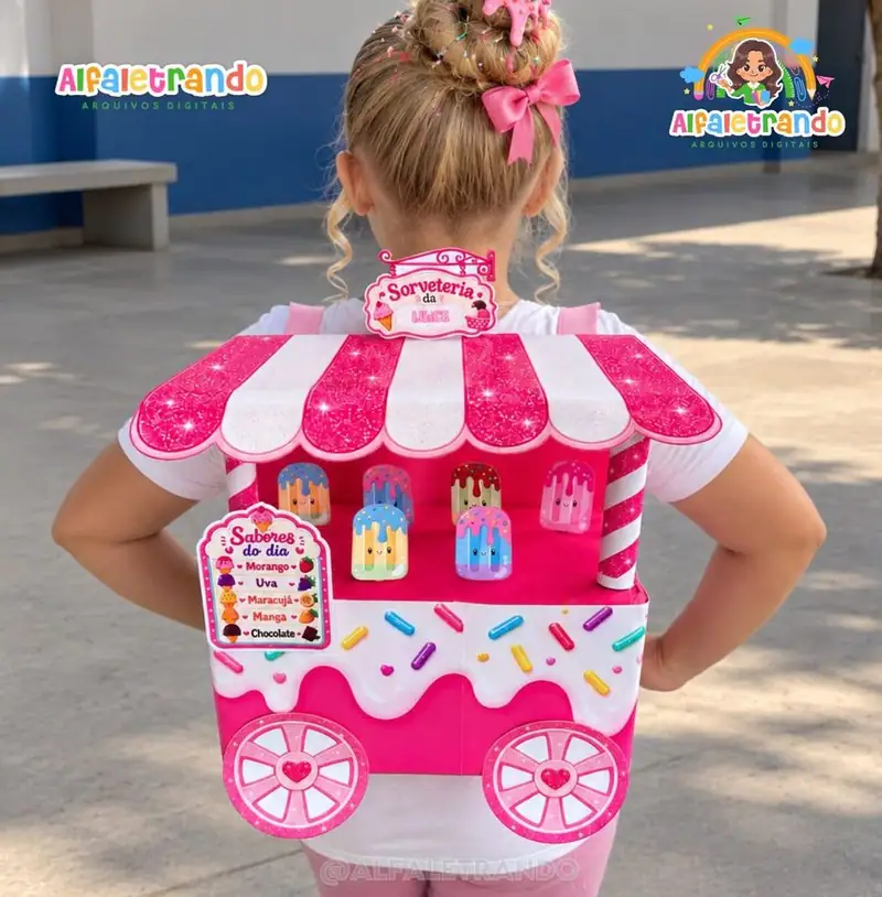 Mochila Maluca Sorveteria