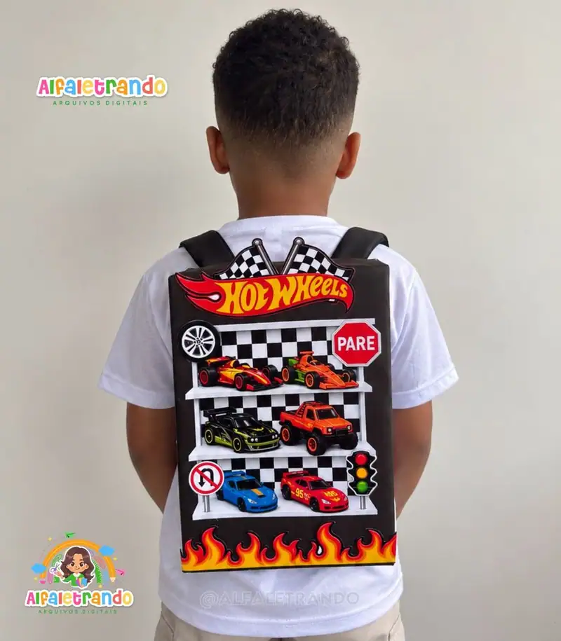Mochila Maluca Vitrine Hotwheels